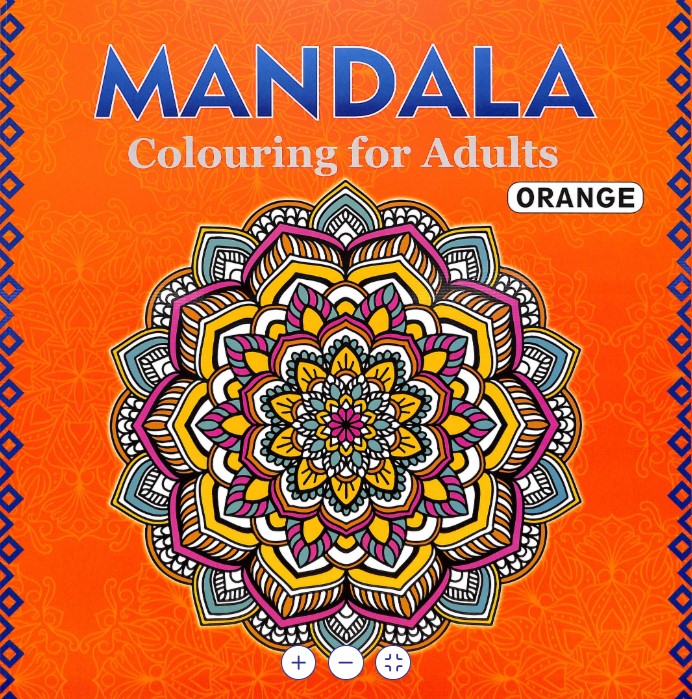 Mandala Colouring For Adults Orange